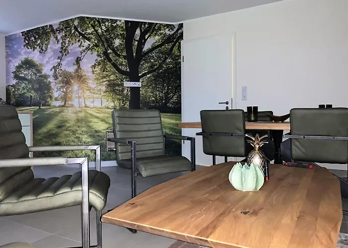 公寓 Landblick 1 - Luxusferienwohnung Fuer 4 Personen 诺德代希